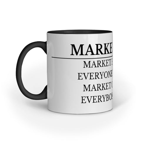 Funny Finance Mug – Market Ryme Latin Humor